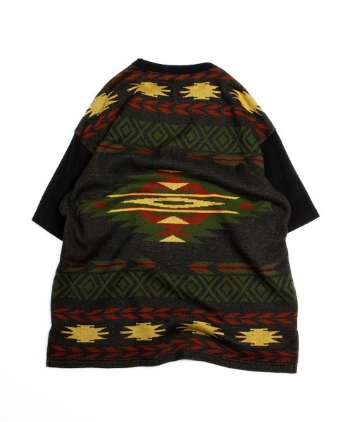 Universal Style Wear（ユニバーサルスタイルウェア）の「Universal Style Wear ナバホ ジャカード Tシャツ（Tシャツ/カットソー・メンズ・グリーン系その他/ブラック/グレイッシュベージュ/オフホワイト・X-LARGE/LARGE/MEDIUM）」の13枚目の写真