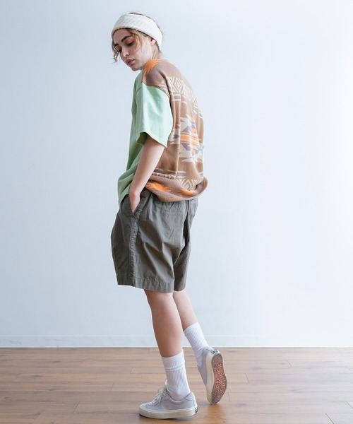 Universal Style Wear（ユニバーサルスタイルウェア）の「Universal Style Wear ナバホ ジャカード Tシャツ（Tシャツ/カットソー・メンズ・グリーン系その他/ブラック/グレイッシュベージュ/オフホワイト・X-LARGE/LARGE/MEDIUM）」の6枚目の写真