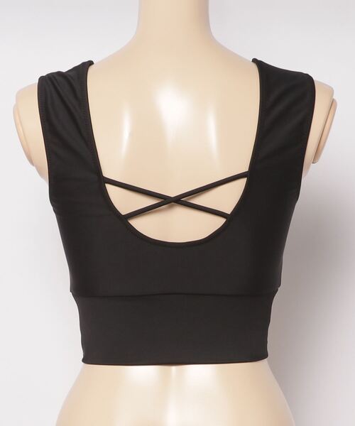 EGOIST（エゴイスト）の「EGOIST/エゴイスト  水陸両用  無地/タイダイ柄フィットネスブラトップ /セットアップ対応  24808（水着・レディース・ブラック/グレー/ブルー・11号/9号）」の4枚目の写真