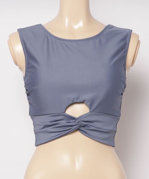 EGOIST（エゴイスト）の「EGOIST/エゴイスト  水陸両用  無地/タイダイ柄フィットネスブラトップ /セットアップ対応  24808（水着・レディース・ブラック/グレー/ブルー・11号/9号）」の21枚目の写真