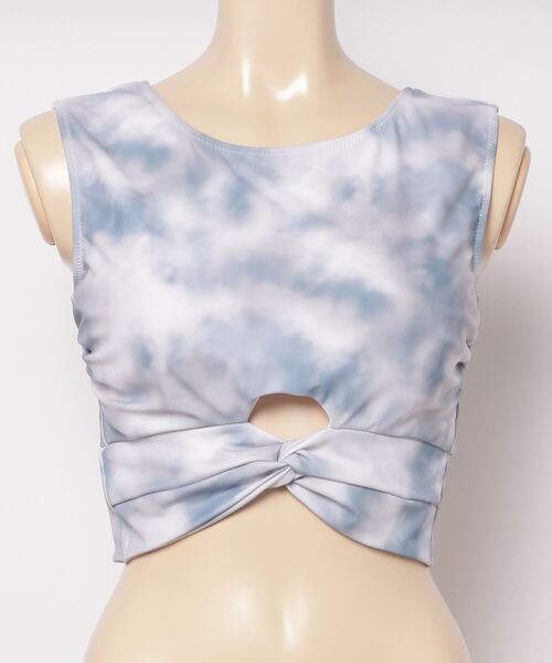 EGOIST（エゴイスト）の「EGOIST/エゴイスト  水陸両用  無地/タイダイ柄フィットネスブラトップ /セットアップ対応  24808（水着・レディース・ブラック/グレー/ブルー・11号/9号）」の22枚目の写真