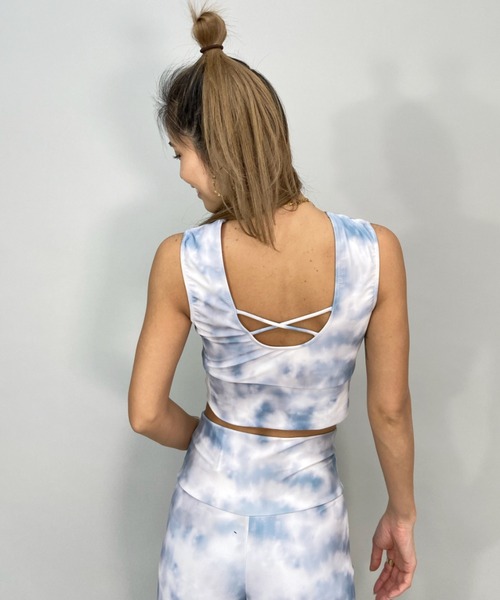 EGOIST（エゴイスト）の「EGOIST/エゴイスト  水陸両用  無地/タイダイ柄フィットネスブラトップ /セットアップ対応  24808（水着・レディース・ブラック/グレー/ブルー・11号/9号）」の12枚目の写真