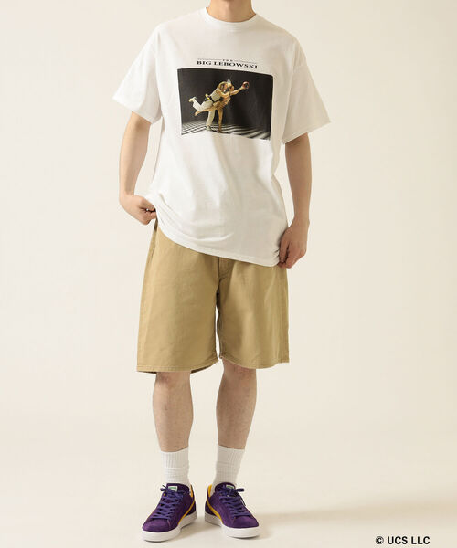 GOOD ROCK SPEED(グッドロックスピード)の「GOOD ROCK SPEED × BEAMS / 別注 BIG LEBOWSKI Tシャツ(Tシャツ/カットソー・メンズ・ホワイト/ブラック・SMALL/MEDIUM/LARGE/X-LARGE)」の4枚目の写真