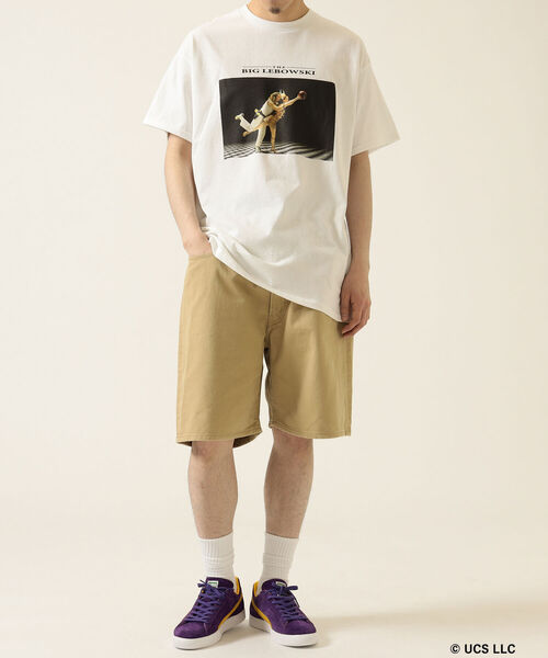 GOOD ROCK SPEED(グッドロックスピード)の「GOOD ROCK SPEED × BEAMS / 別注 BIG LEBOWSKI Tシャツ(Tシャツ/カットソー・メンズ・ホワイト/ブラック・SMALL/MEDIUM/LARGE/X-LARGE)」の5枚目の写真