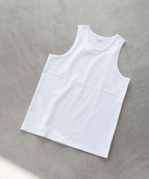 BEAMS（ビームス）の「BEAMS / ルーズ タンクトップ（タンクトップ・メンズ・ホワイト/ブラック/ベージュ・MEDIUM/LARGE）」の2枚目の写真