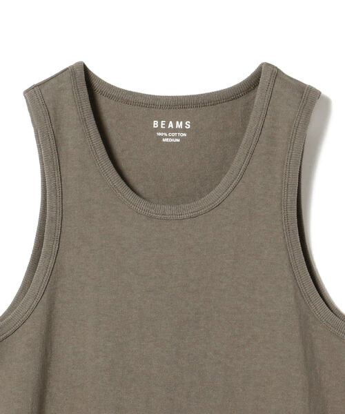 BEAMS（ビームス）の「BEAMS / ルーズ タンクトップ（タンクトップ・メンズ・ホワイト/ブラック/ベージュ・MEDIUM/LARGE）」の11枚目の写真