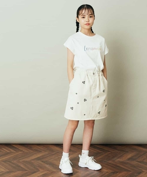 a.v.v（アーヴェヴェ）の「[100-130]アイスタッチレモンコレクションTシャツ（Tシャツ/カットソー・キッズ・クリーム/ライトブルー/グリーン/ホワイト/ライトピンク・130/120/110/100）」の20枚目の写真