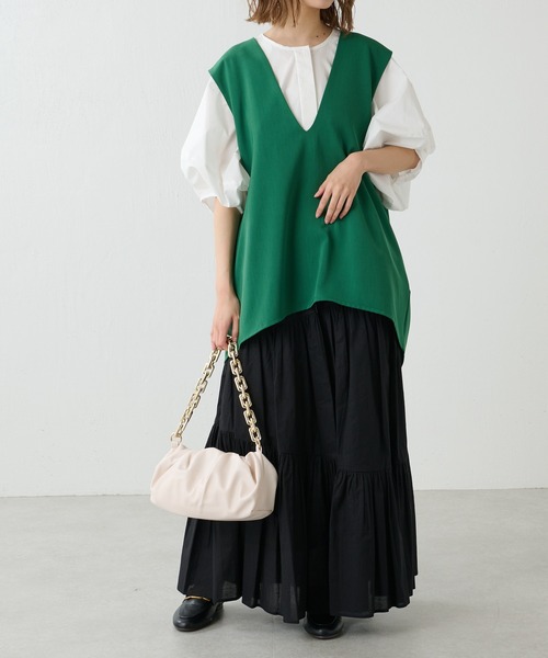 Lui's(ルイス)の「ショルダータックオーバーベスト(ベスト・レディース・ブラック/グリーン/ブルー・FREE)」の15枚目の写真