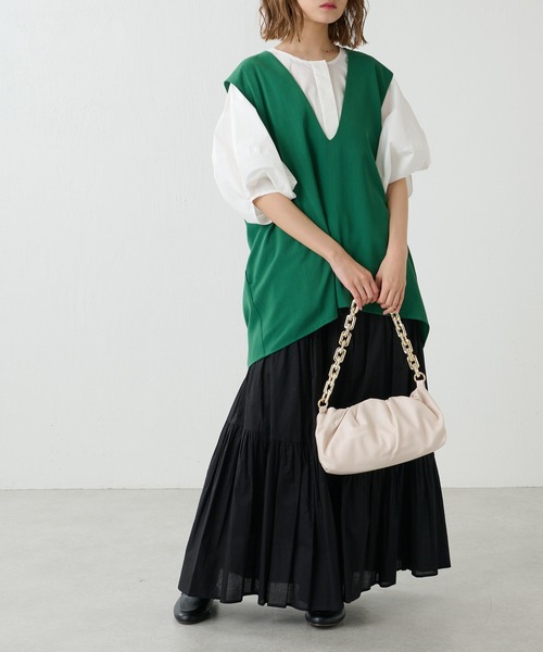 Lui's(ルイス)の「ショルダータックオーバーベスト(ベスト・レディース・ブラック/グリーン/ブルー・FREE)」の16枚目の写真