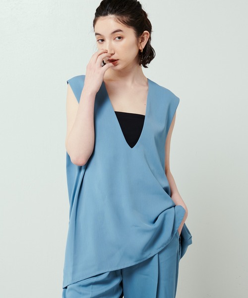 Lui's(ルイス)の「ショルダータックオーバーベスト(ベスト・レディース・ブラック/グリーン/ブルー・FREE)」の21枚目の写真