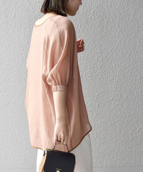 SHIPS(シップス)の「*〈手洗い可能〉シアー羽織りブラウス◆(シャツ/ブラウス・レディース・ブラック/ベージュ/ライトグリーン/キャメル・ONE SIZE)」の22枚目の写真