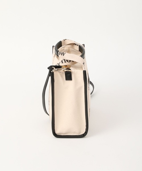 BAYFLOW（ベイフロー）の「ロゴテープキャンバストート（トートバッグ・レディース・ブラック/ブラウン・FREE）」の8枚目の写真