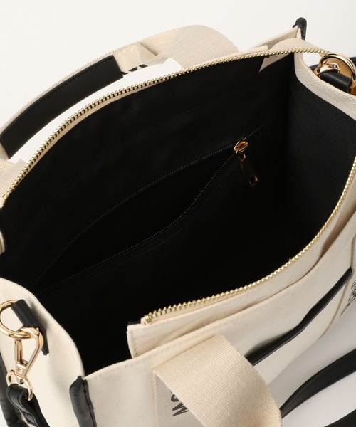 BAYFLOW（ベイフロー）の「ロゴテープキャンバストート（トートバッグ・レディース・ブラック/ブラウン・FREE）」の11枚目の写真