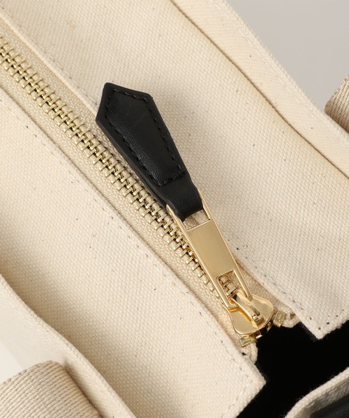 BAYFLOW（ベイフロー）の「ロゴテープキャンバストート（トートバッグ・レディース・ブラック/ブラウン・FREE）」の13枚目の写真