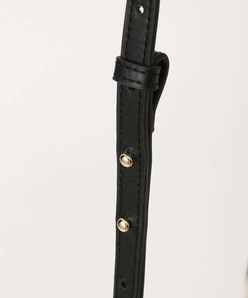 BAYFLOW（ベイフロー）の「ロゴテープキャンバストート（トートバッグ・レディース・ブラック/ブラウン・FREE）」の3枚目の写真