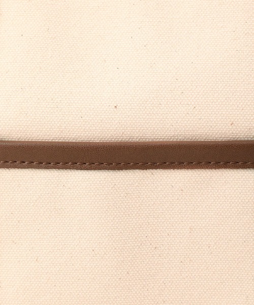 BAYFLOW（ベイフロー）の「ロゴテープキャンバストート（トートバッグ・レディース・ブラック/ブラウン・FREE）」の5枚目の写真