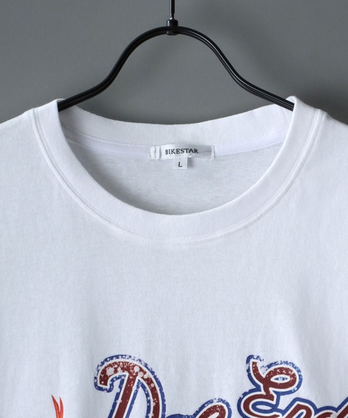 SITRY（シトリー）の「Big silhouette American vintage print T-shirt/アメリカン ヴィンテージプリント Tシャツ（Tシャツ/カットソー・メンズ・オフホワイト/チャコールグレー/パープル/ブラック/グリーン/チャコール・M/L）」の17枚目の写真