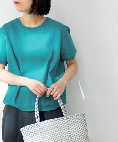 FORK&SPOON（フォークアンドスプーン）の「FORK&SPOON　ヘビーウェイト天竺ショートスリーブTシャツ（Tシャツ/カットソー・レディース・ホワイト/ブラック/イエロー系その他/ターコイズブルー/ベビーピンク・ONE）」の9枚目の写真