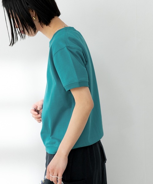 FORK&SPOON（フォークアンドスプーン）の「FORK&SPOON　ヘビーウェイト天竺ショートスリーブTシャツ（Tシャツ/カットソー・レディース・ホワイト/ブラック/イエロー系その他/ターコイズブルー/ベビーピンク・ONE）」の11枚目の写真