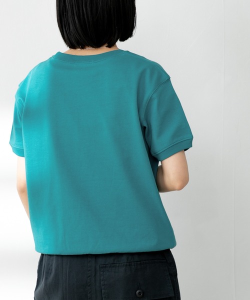 FORK&SPOON（フォークアンドスプーン）の「FORK&SPOON　ヘビーウェイト天竺ショートスリーブTシャツ（Tシャツ/カットソー・レディース・ホワイト/ブラック/イエロー系その他/ターコイズブルー/ベビーピンク・ONE）」の12枚目の写真