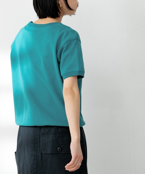 FORK&SPOON（フォークアンドスプーン）の「FORK&SPOON　ヘビーウェイト天竺ショートスリーブTシャツ（Tシャツ/カットソー・レディース・ホワイト/ブラック/イエロー系その他/ターコイズブルー/ベビーピンク・ONE）」の13枚目の写真