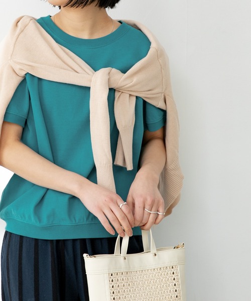 FORK&SPOON（フォークアンドスプーン）の「FORK&SPOON　ヘビーウェイト天竺ショートスリーブTシャツ（Tシャツ/カットソー・レディース・ホワイト/ブラック/イエロー系その他/ターコイズブルー/ベビーピンク・ONE）」の16枚目の写真