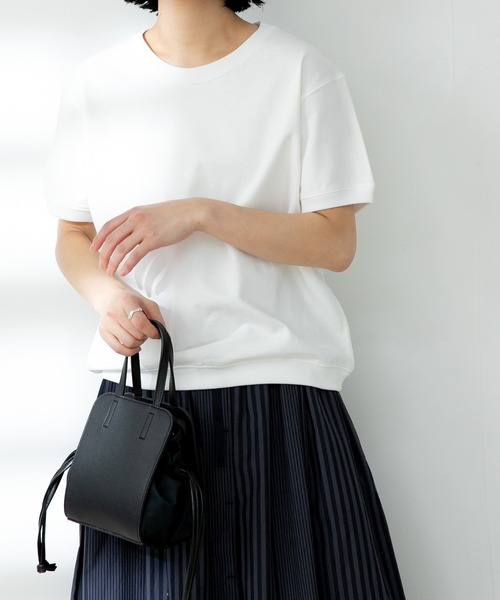 FORK&SPOON（フォークアンドスプーン）の「FORK&SPOON　ヘビーウェイト天竺ショートスリーブTシャツ（Tシャツ/カットソー・レディース・ホワイト/ブラック/イエロー系その他/ターコイズブルー/ベビーピンク・ONE）」の21枚目の写真