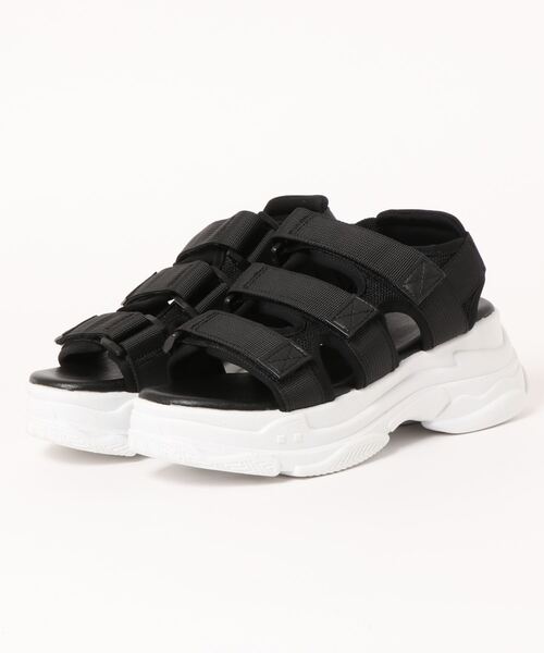 SpRay（スプレイ）の「厚底スポーツサンダル（サンダル・レディース・アイボリー/ブラック×ホワイト/ブラック系その他・SMALL/MEDIUM/LARGE/X-LARGE）」の14枚目の写真