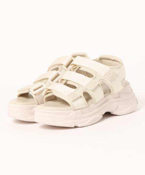 SpRay（スプレイ）の「厚底スポーツサンダル（サンダル・レディース・アイボリー/ブラック×ホワイト/ブラック系その他・SMALL/MEDIUM/LARGE/X-LARGE）」の12枚目の写真