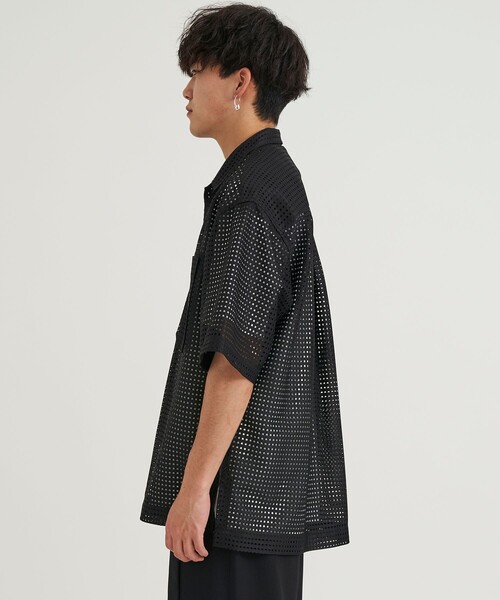 TAUPE(トープ)の「SQUARE RUSSELL OPEN COLLAR SHIRTS(シャツ/ブラウス・メンズ・ブラック/イエロー・2)」の17枚目の写真