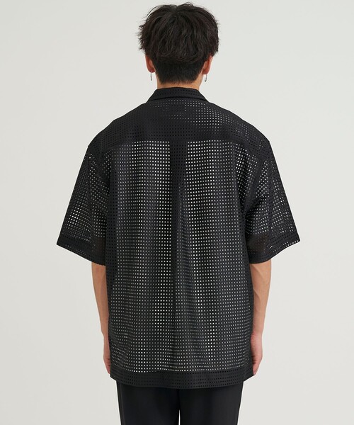 TAUPE(トープ)の「SQUARE RUSSELL OPEN COLLAR SHIRTS(シャツ/ブラウス・メンズ・ブラック/イエロー・2)」の12枚目の写真