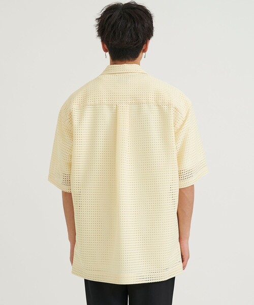 TAUPE(トープ)の「SQUARE RUSSELL OPEN COLLAR SHIRTS(シャツ/ブラウス・メンズ・ブラック/イエロー・2)」の8枚目の写真