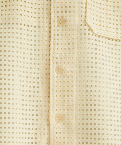 TAUPE(トープ)の「SQUARE RUSSELL OPEN COLLAR SHIRTS(シャツ/ブラウス・メンズ・ブラック/イエロー・2)」の6枚目の写真