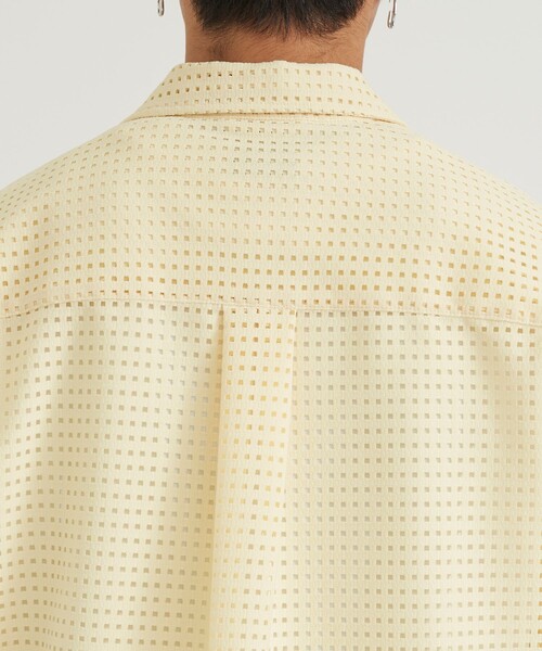 TAUPE(トープ)の「SQUARE RUSSELL OPEN COLLAR SHIRTS(シャツ/ブラウス・メンズ・ブラック/イエロー・2)」の11枚目の写真