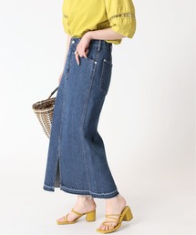 B.C STOCK | ペンシルラインデニム ベイカースカート(デニムスカート)