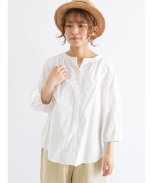Samansa Mos2 | ランタンスリーブ前開きブラウス(シャツ/ブラウス)