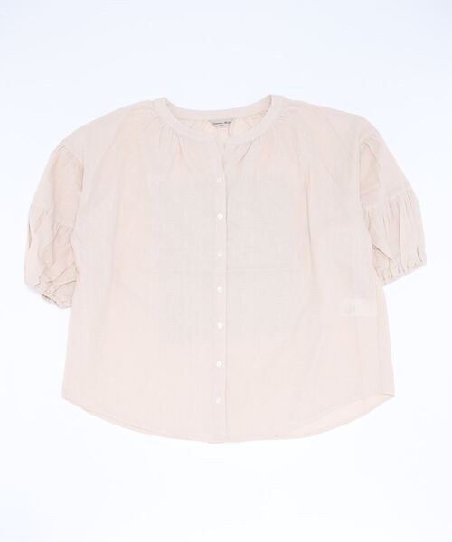 Samansa Mos2（サマンサ モスモス）の「ランタンスリーブ前開きブラウス（シャツ/ブラウス・レディース・ブラック/ベージュ/オフホワイト/ピンク/ミント・ﾌﾘ-）」の16枚目の写真