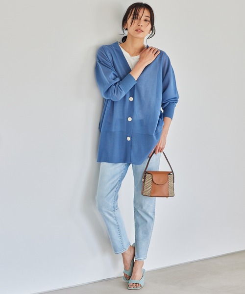 BARNYARDSTORM（バンヤードストーム）の「BARNYARDSTORM / シアーカーデ（カーディガン/ボレロ・レディース・ブラック/ブルー・1/0）」の7枚目の写真