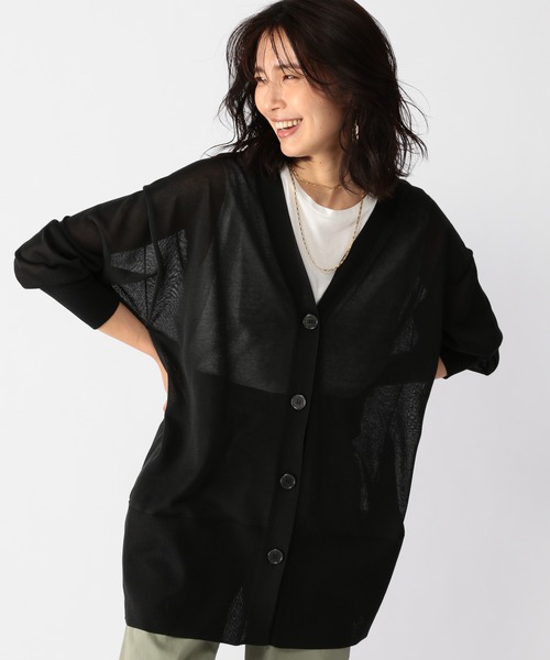 BARNYARDSTORM（バンヤードストーム）の「BARNYARDSTORM / シアーカーデ（カーディガン/ボレロ・レディース・ブラック/ブルー・1/0）」の8枚目の写真