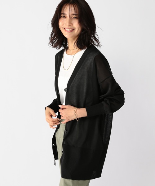 BARNYARDSTORM（バンヤードストーム）の「BARNYARDSTORM / シアーカーデ（カーディガン/ボレロ・レディース・ブラック/ブルー・1/0）」の9枚目の写真