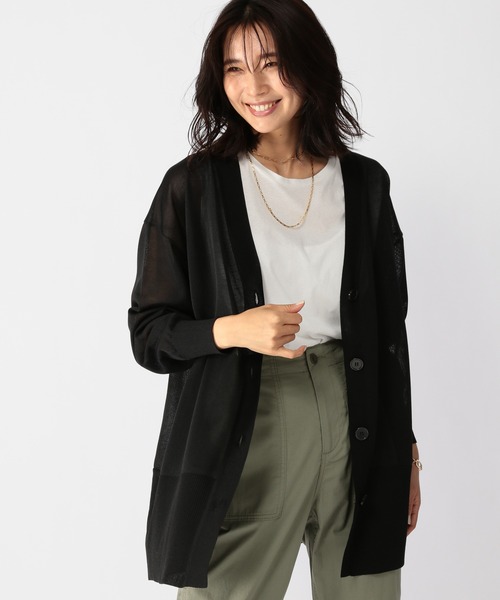 BARNYARDSTORM（バンヤードストーム）の「BARNYARDSTORM / シアーカーデ（カーディガン/ボレロ・レディース・ブラック/ブルー・1/0）」の10枚目の写真