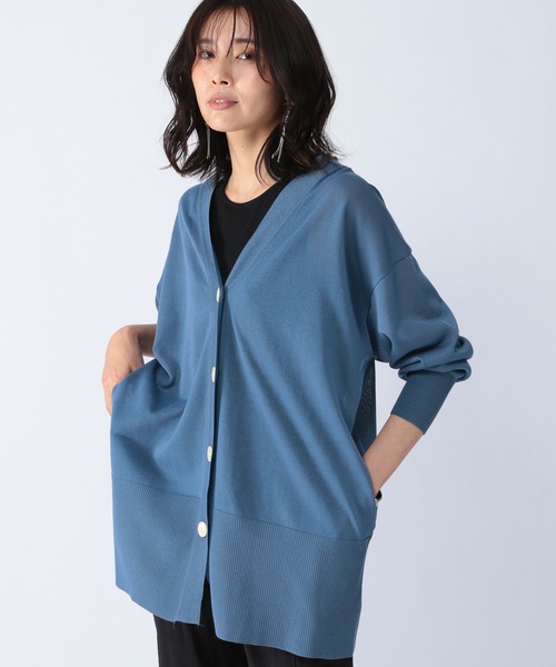 BARNYARDSTORM（バンヤードストーム）の「BARNYARDSTORM / シアーカーデ（カーディガン/ボレロ・レディース・ブラック/ブルー・1/0）」の18枚目の写真