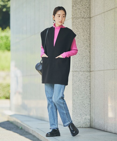 coen（コーエン）の「メロータートルネックロンT#（Tシャツ/カットソー・レディース・ホワイト/ブラック/ブラウン/グレー/オレンジ/ケリー/その他1/ロイヤルブルー/ライラック/ピンク・M/L）」の22枚目の写真