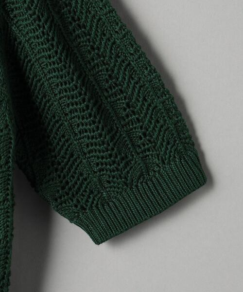 BEAUTY&YOUTH UNITED ARROWS(ビューティーアンドユースユナイテッドアローズ)の「レーヨンコットン クロシェ ショートスリーブニット(ニット/セーター・レディース・ダークグリーン/ダークブラウン/ナチュラル・FREE)」の17枚目の写真