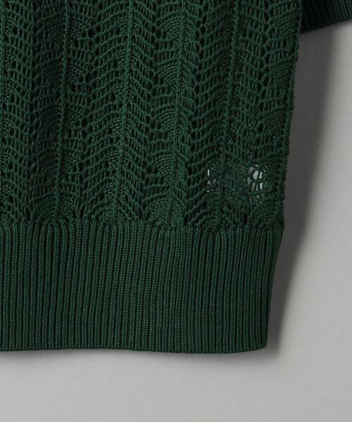 BEAUTY&YOUTH UNITED ARROWS(ビューティーアンドユースユナイテッドアローズ)の「レーヨンコットン クロシェ ショートスリーブニット(ニット/セーター・レディース・ダークグリーン/ダークブラウン/ナチュラル・FREE)」の18枚目の写真