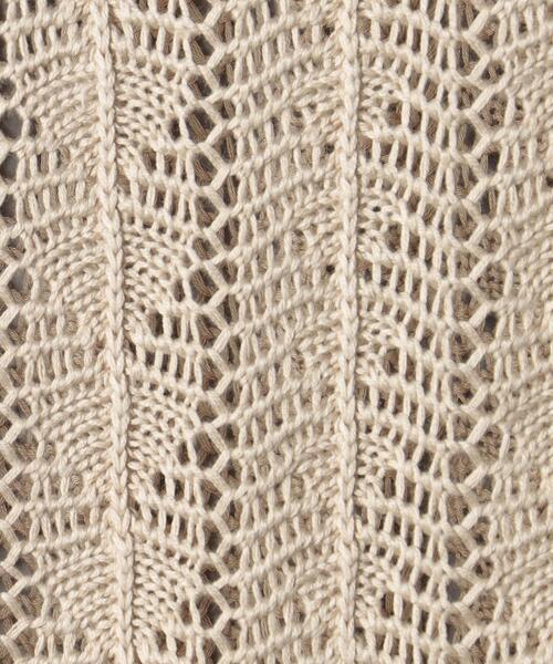 BEAUTY&YOUTH UNITED ARROWS(ビューティーアンドユースユナイテッドアローズ)の「レーヨンコットン クロシェ ショートスリーブニット(ニット/セーター・レディース・ダークグリーン/ダークブラウン/ナチュラル・FREE)」の21枚目の写真