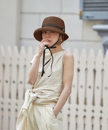 COMMON WARE（コモンウェアー）の「Aurelia / アウレリア ADELE アデル　クロッシェ型つば先ロール帽（ハット）」