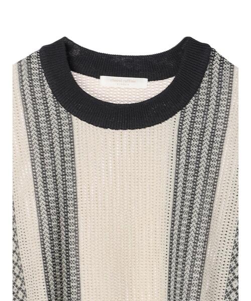Green　Parks（グリーンパークス）の「パターンショートニットベスト（ベスト・レディース・ベージュ/オフホワイト/グリーン・FREE）」の13枚目の写真
