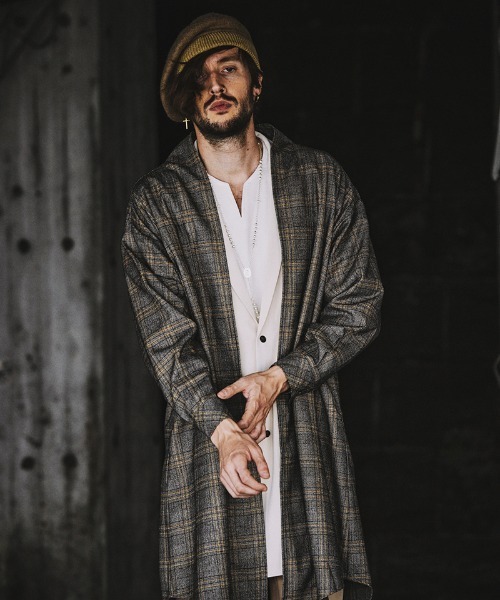 NO ID.（ノーアイディ）の「mko10576- ｳｰﾙﾘﾌﾞﾍﾞﾚｰ  ベレー帽（ハンチング/ベレー帽・メンズ・キャメル/ブラック/グレー・ONE SIZE）」の5枚目の写真