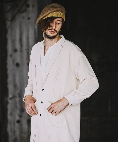 NO ID.（ノーアイディ）の「mko10576- ｳｰﾙﾘﾌﾞﾍﾞﾚｰ  ベレー帽（ハンチング/ベレー帽・メンズ・キャメル/ブラック/グレー・ONE SIZE）」の7枚目の写真